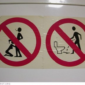 funny toilet sign aa