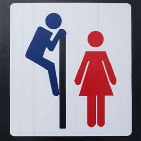 funny toilet sign d