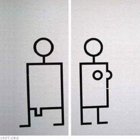 funny toilet sign f