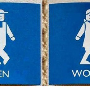 funny toilet sign k