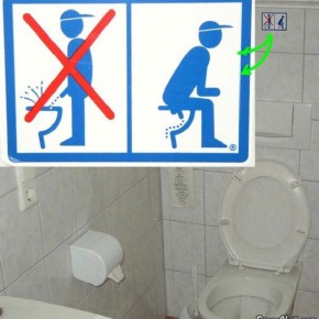 funny toilet sign m