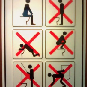 funny toilet sign r