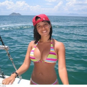lovely girl on boat l