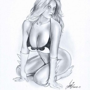 sketch sexy girl d