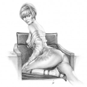 sketch sexy girl e