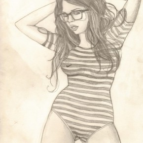 sketch sexy girl k