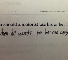 unexpected test answers c